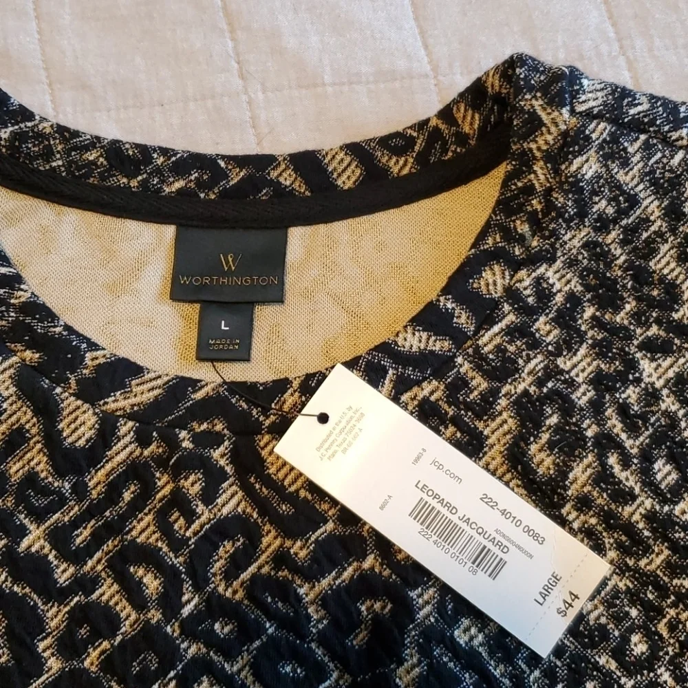 Worthington Puff Sleeve Top - Picture 5 of 7